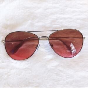 Rosalia Dark Pink Full Rim Aviator Sunglasses